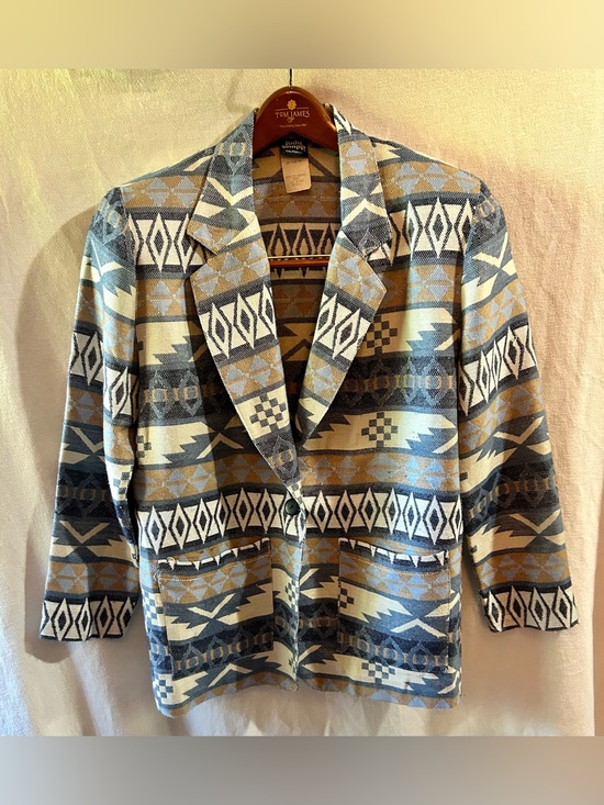 Judy Knapp Jackets & Blazers - Judy Knapp California Aztec Southwestern Tapestry Blazer Sz S Vintage